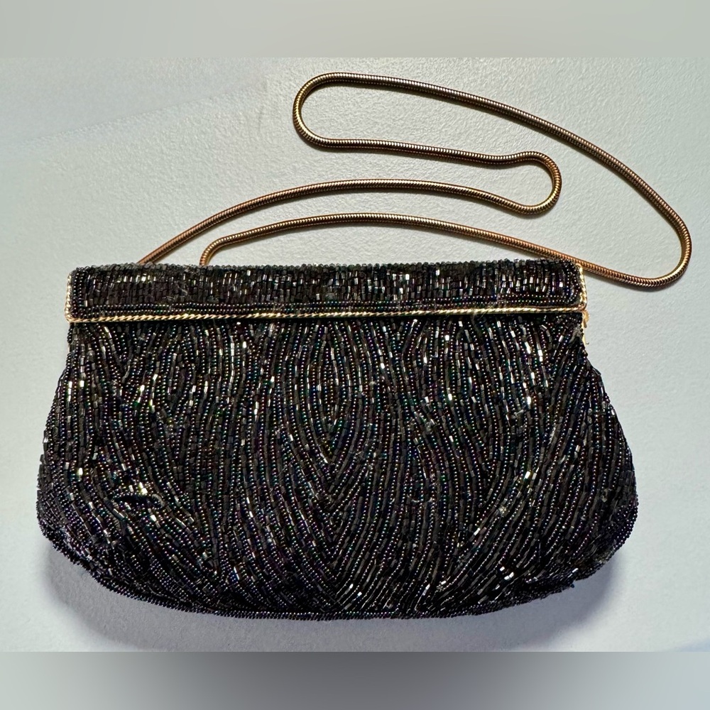 Vintage Black Beaded Purse - Vintage & collectibles | Color: Black